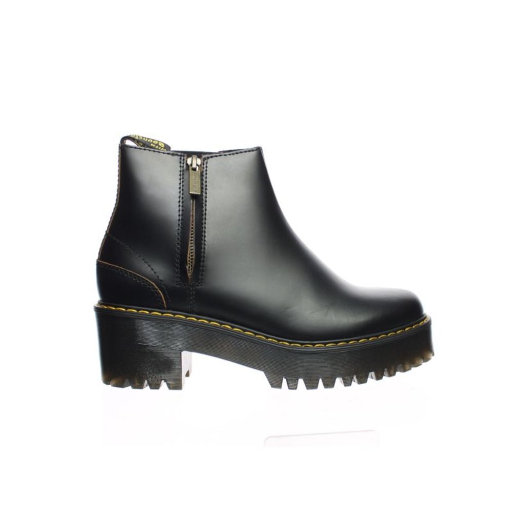 Dr. Martens Womens Rometty Ii Black Vintage Smooth Chelsea Boots Size 8 Medium